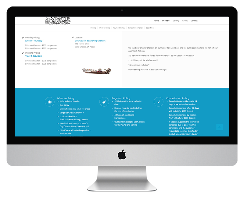 Charter Fishing Website6