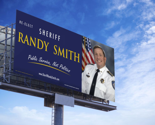 Billboard for Sheriff Randy Smith