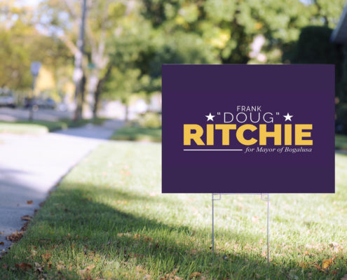 Doug Ritchie for Mayor Political Logo