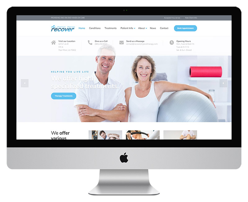 Physical Therapy Clinic Website
