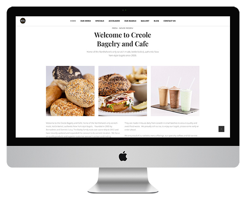 Creole Bagelry Home Page 2